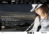 MISIA OFFICIAL WEB SITEのWEBデザイン